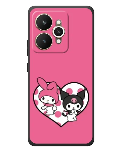 Чехол для Realme 15 с картинкой «Kuromi и My Melody» Чехол для Realme 15 с картинкой «Kuromi и My Melody»