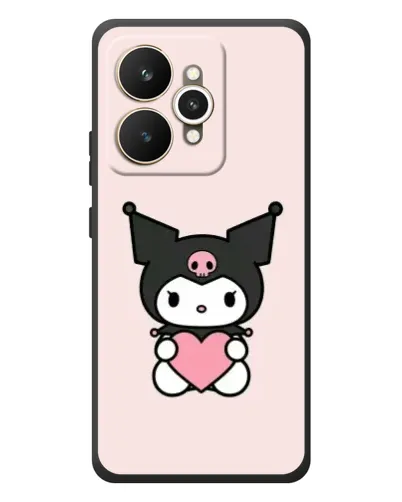 Чехол для Realme 15 с картинкой «Kuromi и сердце» Чехол для Realme 15 с картинкой «Kuromi и сердце»