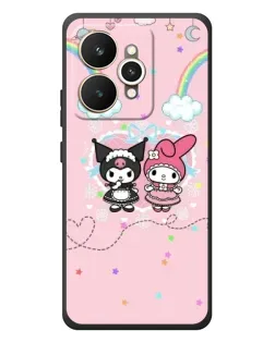 Чехол для Realme 15 с картинкой «My Melody и Kuromi» Чехол для Realme 15 с картинкой «My Melody и Kuromi»