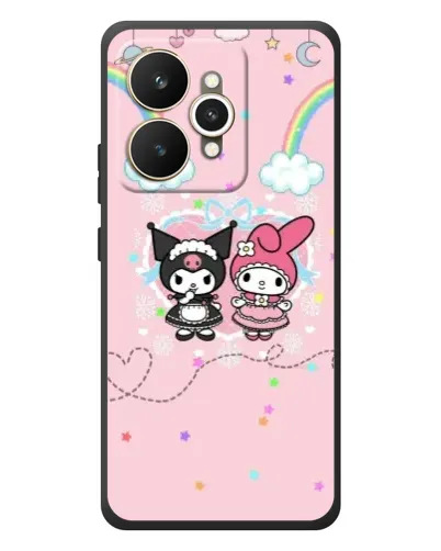 Чехол для Realme 15 с картинкой «My Melody и Kuromi» Чехол для Realme 15 с картинкой «My Melody и Kuromi»