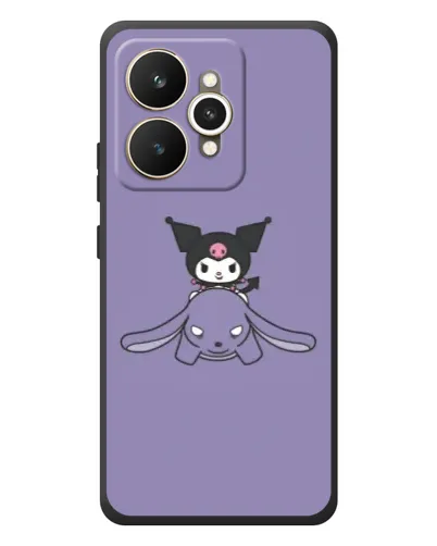 Чехол для Realme 15 с картинкой «Kuromi на лиловом фоне» Чехол для Realme 15 с картинкой «Kuromi на лиловом фоне»