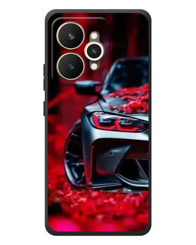 Чехол для Realme 15 с картинкой «Спортивная BMW и цветы» Чехол для Realme 15 с картинкой «Спортивная BMW и цветы»