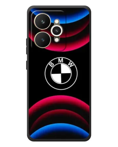 Чехол для Realme 15 с картинкой «Логотип BMW и неоновые дуги» Чехол для Realme 15 с картинкой «Логотип BMW и неоновые дуги»
