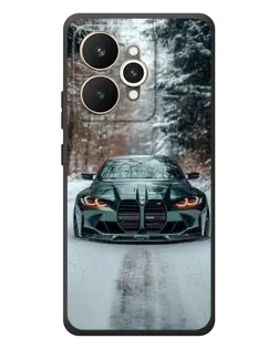 Чехол для Realme 15 с картинкой «BMW в зимнем лесу» Чехол для Realme 15 с картинкой «BMW в зимнем лесу»