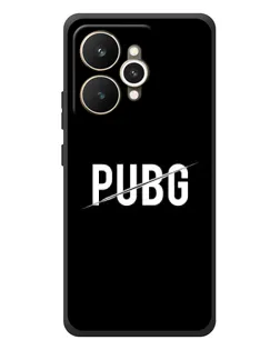 Чехол для Realme 15 с картинкой «PUBG — белый логотип»
