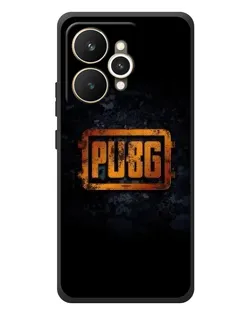 Чехол для Realme 15 с картинкой «PUBG — золотой логотип»