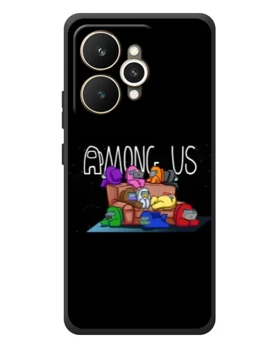 Чехол для Realme 15 с картинкой «Логотип Among Us»