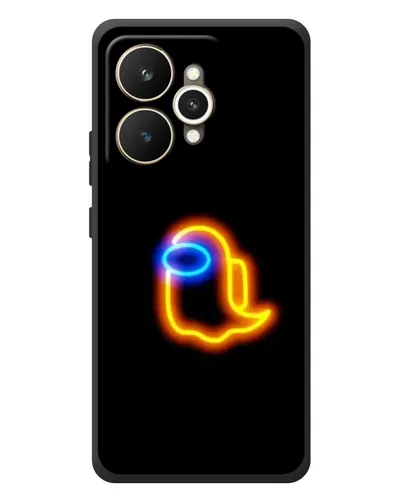 Чехол для Realme 15 с картинкой «Among Us неоновое сияние»