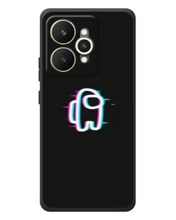 Чехол для Realme 15 с картинкой «Among Us неон»