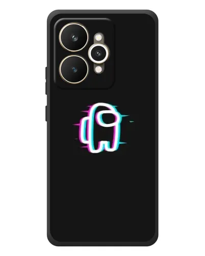 Чехол для Realme 15 с картинкой «Among Us неон»