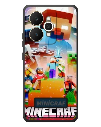 Чехол для Realme 15 с картинкой «Minecraft герои игры»