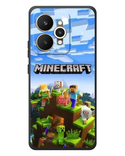Чехол для Realme 15 с картинкой «Minecraft классический мир»