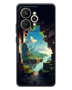 Чехол для Realme 15 с картинкой «Вид из пещеры»