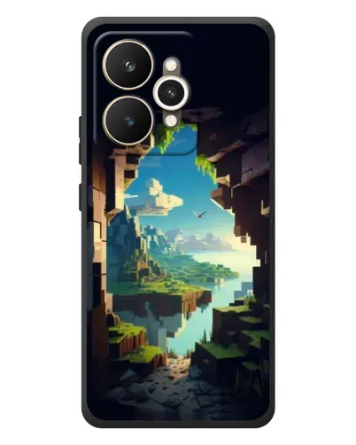 Чехол для Realme 15 с картинкой «Вид из пещеры»
