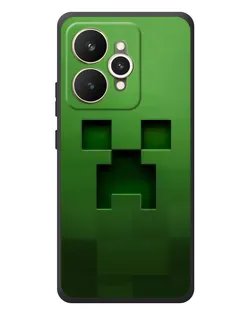 Чехол для Realme 15 с картинкой «Крипер микро-дизайн»