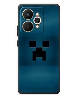 Чехол для Realme 15 с картинкой «Крипер текстура»