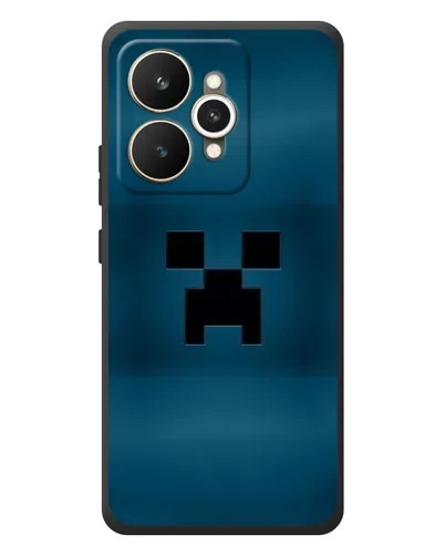 Чехол для Realme 15 с картинкой «Крипер текстура»