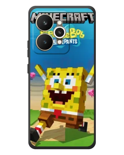 Чохол для Realme 15 з картинкою «Губка Боб Minecraft» Чохол для Realme 15 з картинкою «Губка Боб Minecraft»