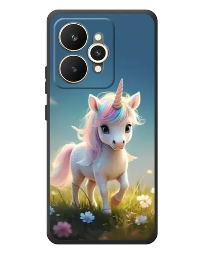Чехол для Realme 15 с картинкой «Единорог на поляне»