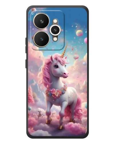 Чехол для Realme 15 с картинкой «Единорог среди облаков»
