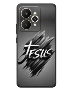 Чехол для Realme 15 с картинкой «Надпись Jesus Graffiti»