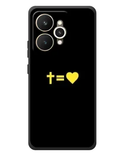 Чехол для Realme 15 с картинкой «Сердце и Крест»