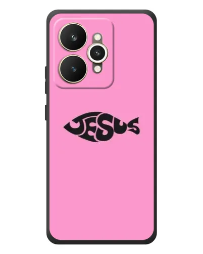 Чехол для Realme 15 с картинкой «Розовый символ Jesus» Чехол для Realme 15 с картинкой «Розовый символ Jesus»
