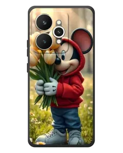Чехол для Realme 15 с картинкой «Микки с тюльпанами» Чехол для Realme 15 с картинкой «Микки с тюльпанами»