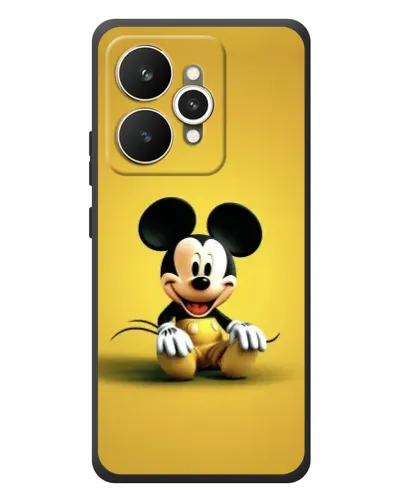 Чехол для Realme 15 с картинкой «Микки на желтом»