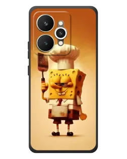Чехол для Realme 15 с картинкой «Губка Боб повар»