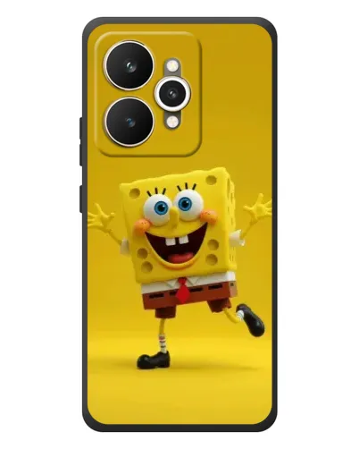 Чехол для Realme 15 с картинкой «Позитивный Губка Боб»