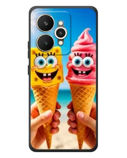 Чехол для Realme 15 с картинкой «Спанч Боб мороженое»