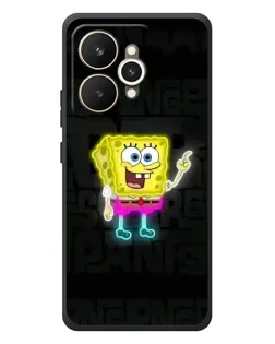 Чехол для Realme 15 с картинкой «Неоновый Губка Боб»