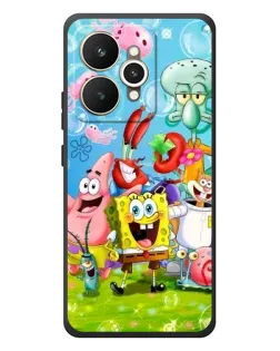 Чехол для Realme 15 с картинкой «Губка Боб и друзья»