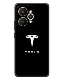 Чохол для Realme 15 з картинкою «Tesla White Logo»