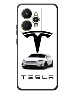 Чохол для Realme 15 з картинкою «Tesla White Style»
