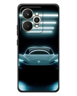 Чохол для Realme 15 з картинкою «Tesla в неоні»