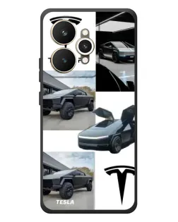 Чохол для Realme 15 з картинкою «Колаж Cybertruck Tesla»