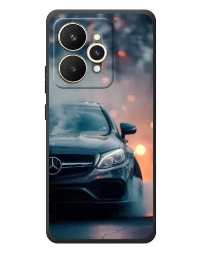 Чехол для Realme 15 с картинкой «Mercedes — ночной город» Чехол для Realme 15 с картинкой «Mercedes — ночной город»