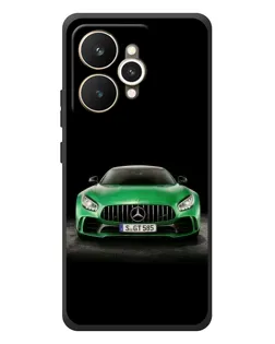Чехол для Realme 15 с картинкой «Mercedes — неоновый лого»
