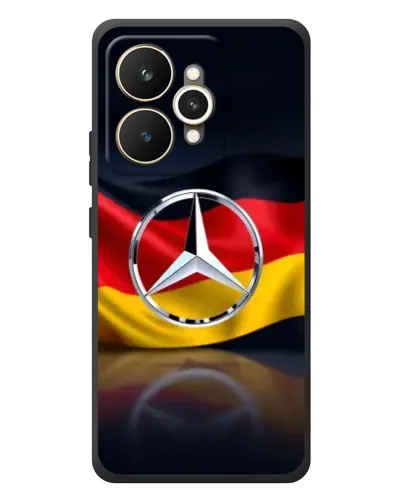 Чехол для Realme 15 с картинкой «Mercedes — флаг Германии» Чехол для Realme 15 с картинкой «Mercedes — флаг Германии»