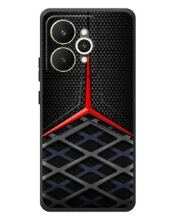 Чехол для Realme 15 с картинкой «Mercedes Carbon Grid»