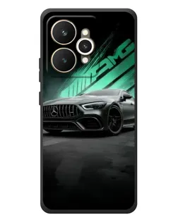 Чехол для Realme 15 с картинкой «Темный Mercedes AMG»