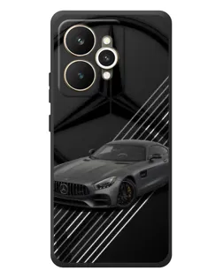 Чехол для Realme 15 с картинкой «Mercedes AMG — графика»