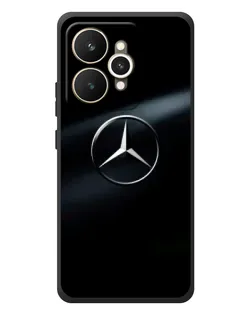 Чехол для Realme 15 с картинкой «Mercedes на металле»