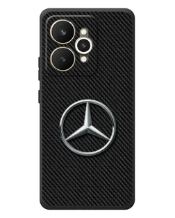 Чехол для Realme 15 с картинкой «Карбоновый Mercedes стиль»