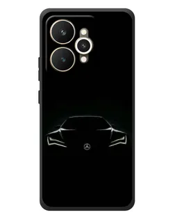 Чехол для Realme 15 с картинкой «Mercedes — силуэт авто»