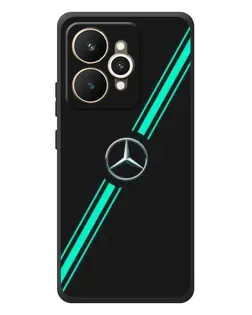 Чехол для Realme 15 с картинкой «Спортивные линии Mercedes»