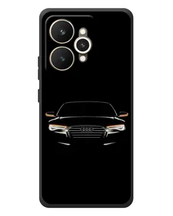 Чехол для Realme 15 с картинкой «Audi — ночной контур»