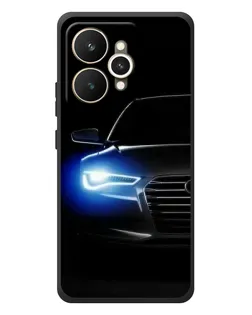 Чехол для Realme 15 с картинкой «Неоновый взгляд Audi»
